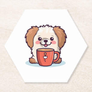 Posavasos De Papel Kawaii Paws Café
