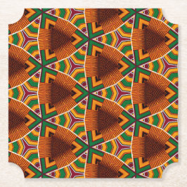 Posavasos De Papel Kente Geométricos Kwanzaa Afrocentrismo