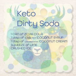 Posavasos De Papel Keto Dirty Soda Coaster