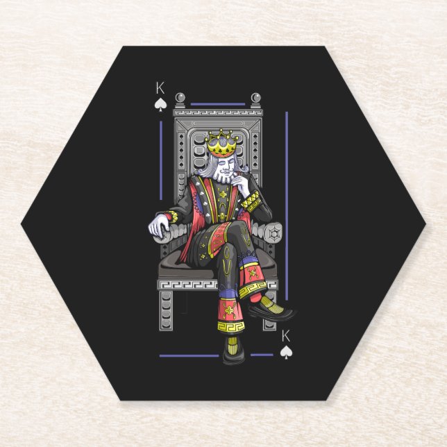 Posavasos De Papel King de la tarjeta (Anverso)
