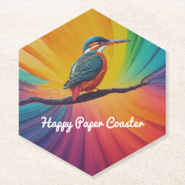 Posavasos De Papel Kingfisher Happy