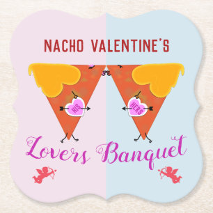 Posavasos De Papel Kissing Nacho Valentine