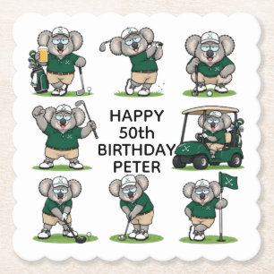 Posavasos De Papel koalas juguetones y felices
