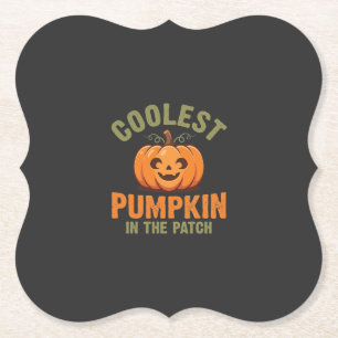 Posavasos De Papel La Calabaza Más Genial Del Diseño De Halloween Del