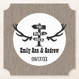 Posavasos De Papel La caza ha terminado