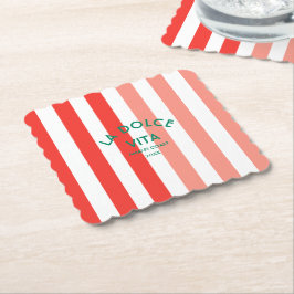 Posavasos De Papel La Dolce Vita Amalfi Costa Cabana Stripe