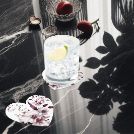 Posavasos De Papel La elegante montaña Boda floral personalizada