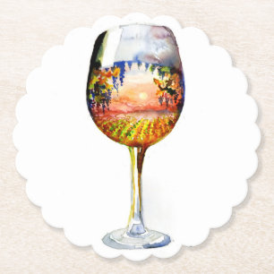 Posavasos De Papel La historia del vino
