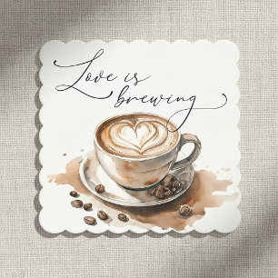 Posavasos De Papel La lluvia de amor Café Despedida de soltera