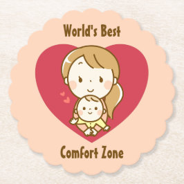 Posavasos De Papel La mejor mamá del mundo se burla del día de la mad