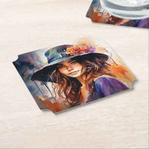 Posavasos De Papel La mujer en el Gorra: Retrato de la gracia salvaje