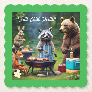 Posavasos De Papel "La Pandilla de la Parrilla Salvaje"