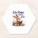 Posavasos De Papel La Pascua del Conejo Silencioso es para el diseño<br><div class="desc">La Pascua de la Semana Santa del Conejo es para Jesús Diseño Cristiano Larga Manga</div>