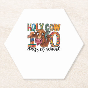Posavasos De Papel La vaca sagrada 100 días de escuela 100 días de ed