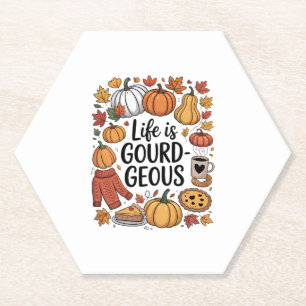 Posavasos De Papel La vida es la caída de Gourd-geous
