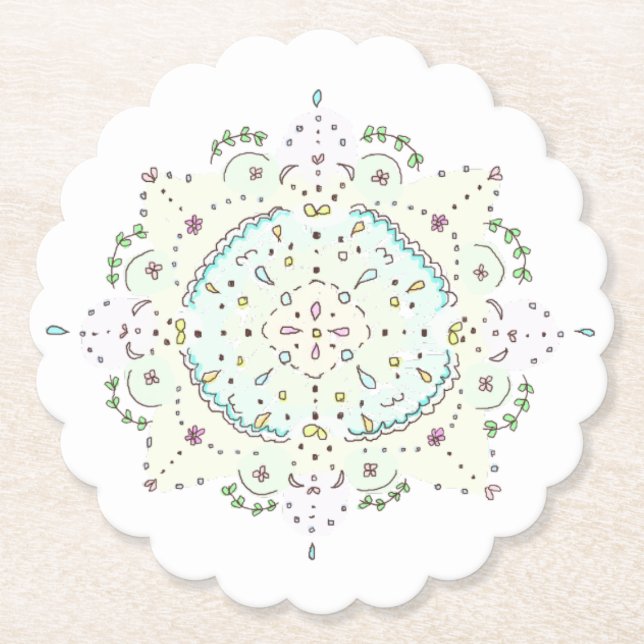 Posavasos De Papel lace (Anverso)