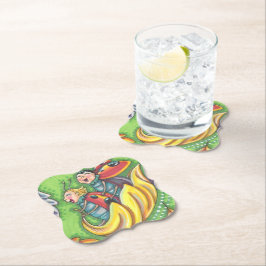 POSAVASOS DE PAPEL LADYBUGS CORRIENDO EN CAÍDAS DE OTOÑO, BUG DIVERTI