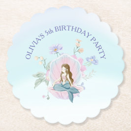 Posavasos De Papel Las caprichosas sirenas acuáticas bajo el mar