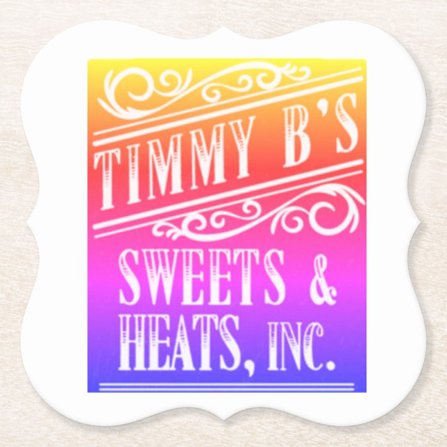 Posavasos De Papel Las montañas de Twitter de TimmyB (Anverso)