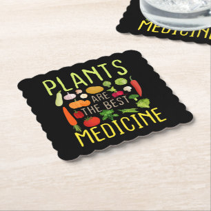 Posavasos De Papel Las Plantas Son La Mejor Medicina Guay Vegetariana