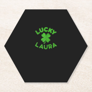 Posavasos De Papel Laura Irish Family St. Patrick's Day - Lucky Laura