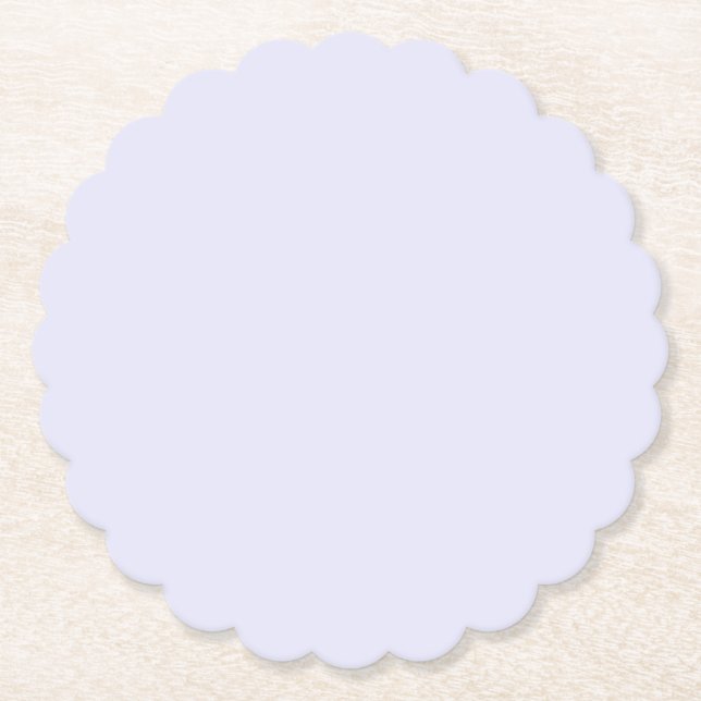 Posavasos De Papel Lavender Scalloped (Anverso)