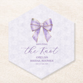 Posavasos De Papel Lavender Wisteria Ribbon – Japanese-Inspired