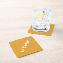 Posavasos De Papel Le Soleil French Sunshine Colores Personalizados