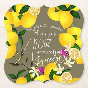 Posavasos De Papel Lemon Squeeze