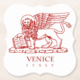 Posavasos De Papel León veneciano