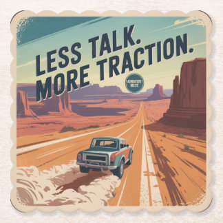 Posavasos De Papel Less Talk. More Traction