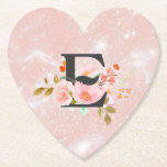 Posavasos De Papel Letra E<br><div class="desc">🖤</div>
