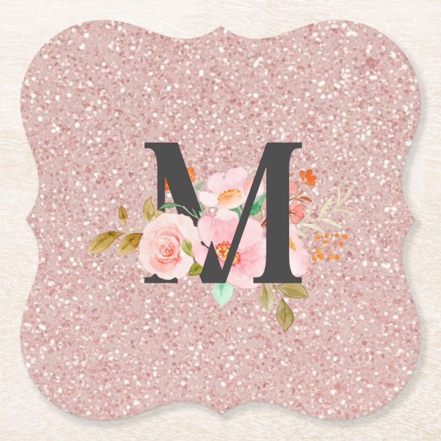 Posavasos De Papel Letra M (Anverso)