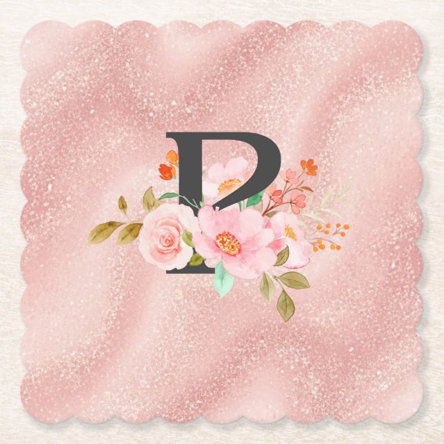 Posavasos De Papel Letra P (Anverso)