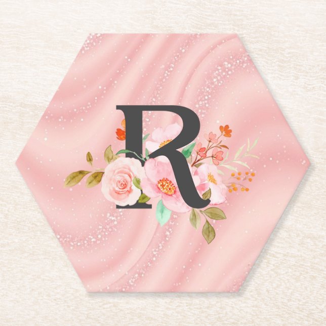 Posavasos De Papel Letra R (Anverso)