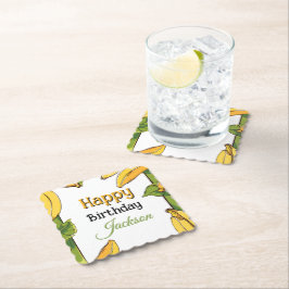 Posavasos De Papel Let's Go Bananas Any Age Birthday Party