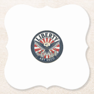 Posavasos De Papel Liberty Adventure Patriótico Patriótico Pulp Book