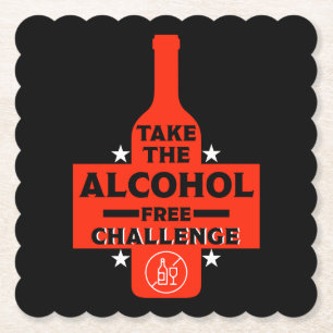 Posavasos De Papel Libre De Alcohol Y Sobrio