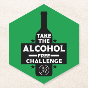 Posavasos De Papel Libre De Alcohol Y Sobrio