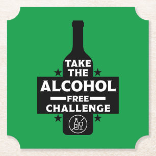 Posavasos De Papel Libre De Alcohol Y Sobrio