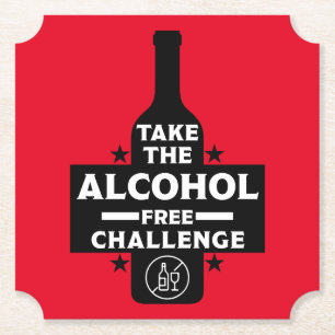 Posavasos De Papel Libre De Alcohol Y Sobrio