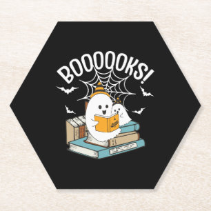 Posavasos De Papel Libros Fantasma Leer libros Halloween Lectura dive
