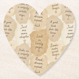Posavasos De Papel Libros mágicos de crema inspiradores