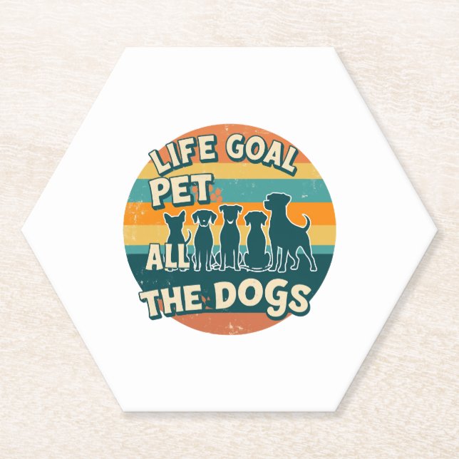 Posavasos De Papel Life Goal Pet All The Dogs Copy (Anverso)