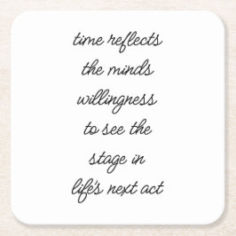 Posavasos de papel Life's Next Act