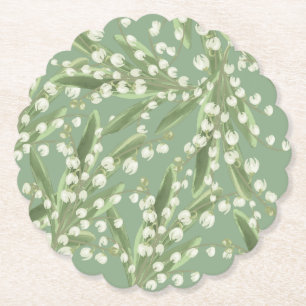 Posavasos De Papel Lily del valle Floral
