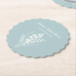 Posavasos De Papel Lily Of The Valley Bouquet Bridal Shower