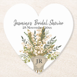 Posavasos De Papel Lily Of The Valley Bouquet Bridal Shower