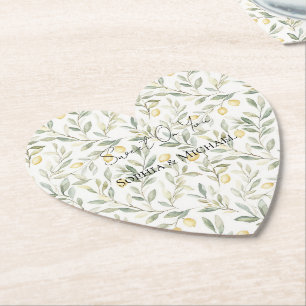 Posavasos De Papel Limones Encantados Boda