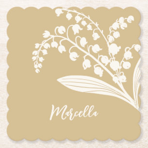 Posavasos De Papel Lirio De Valle Personalizado